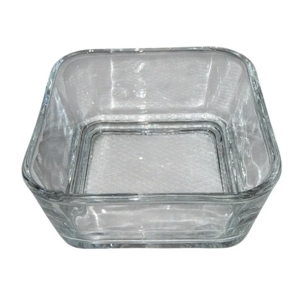 Bamboo Tray with Four Glass Dishes Square